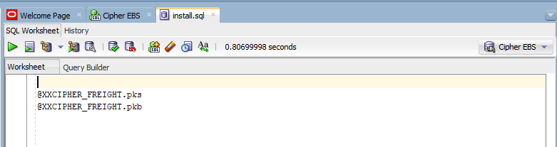 Installing with SQL Developer – Skipjack Supply Chain